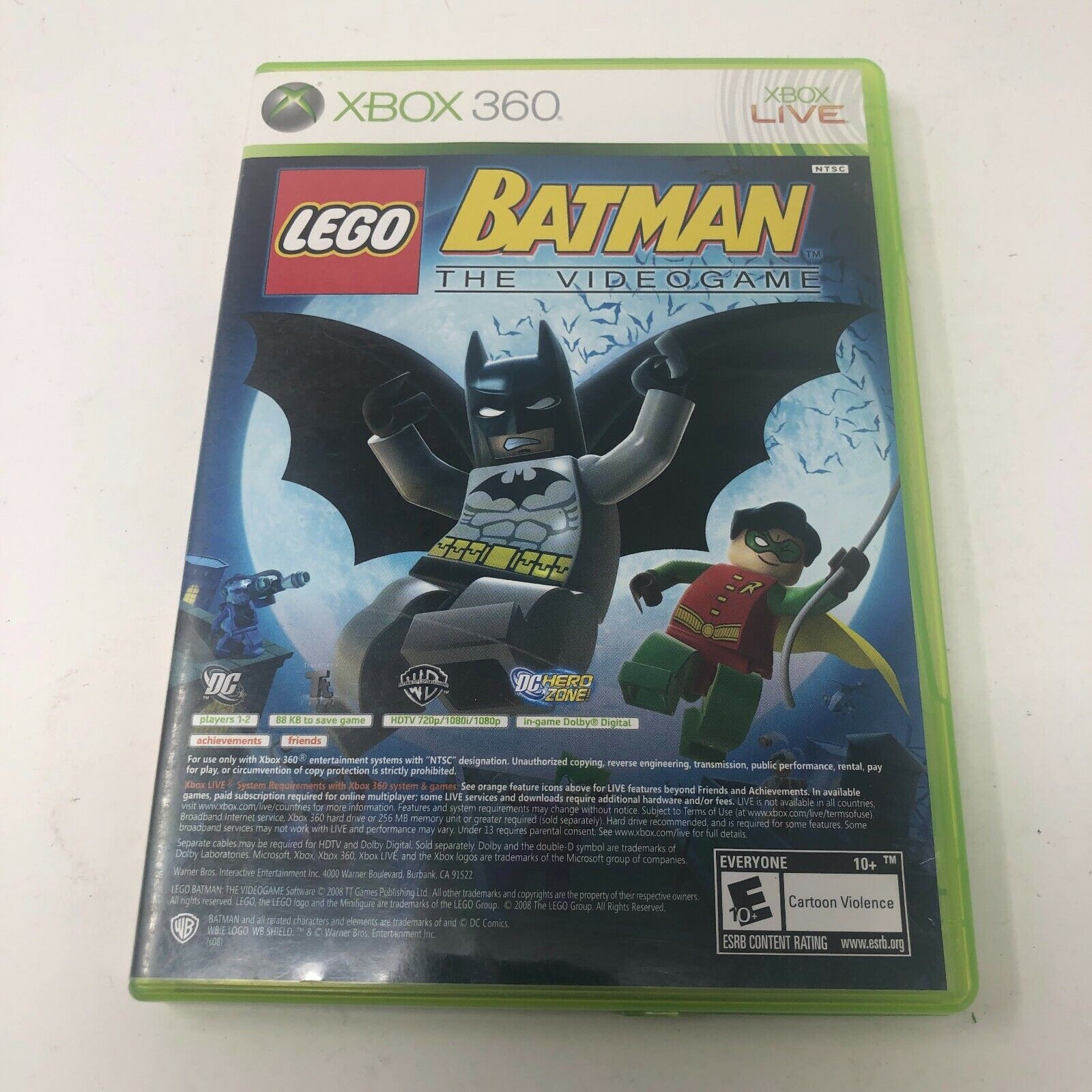 Lot of 2 Games LEGO Batman: The Videogame and Pure, Kinect Adventures Xbox  360