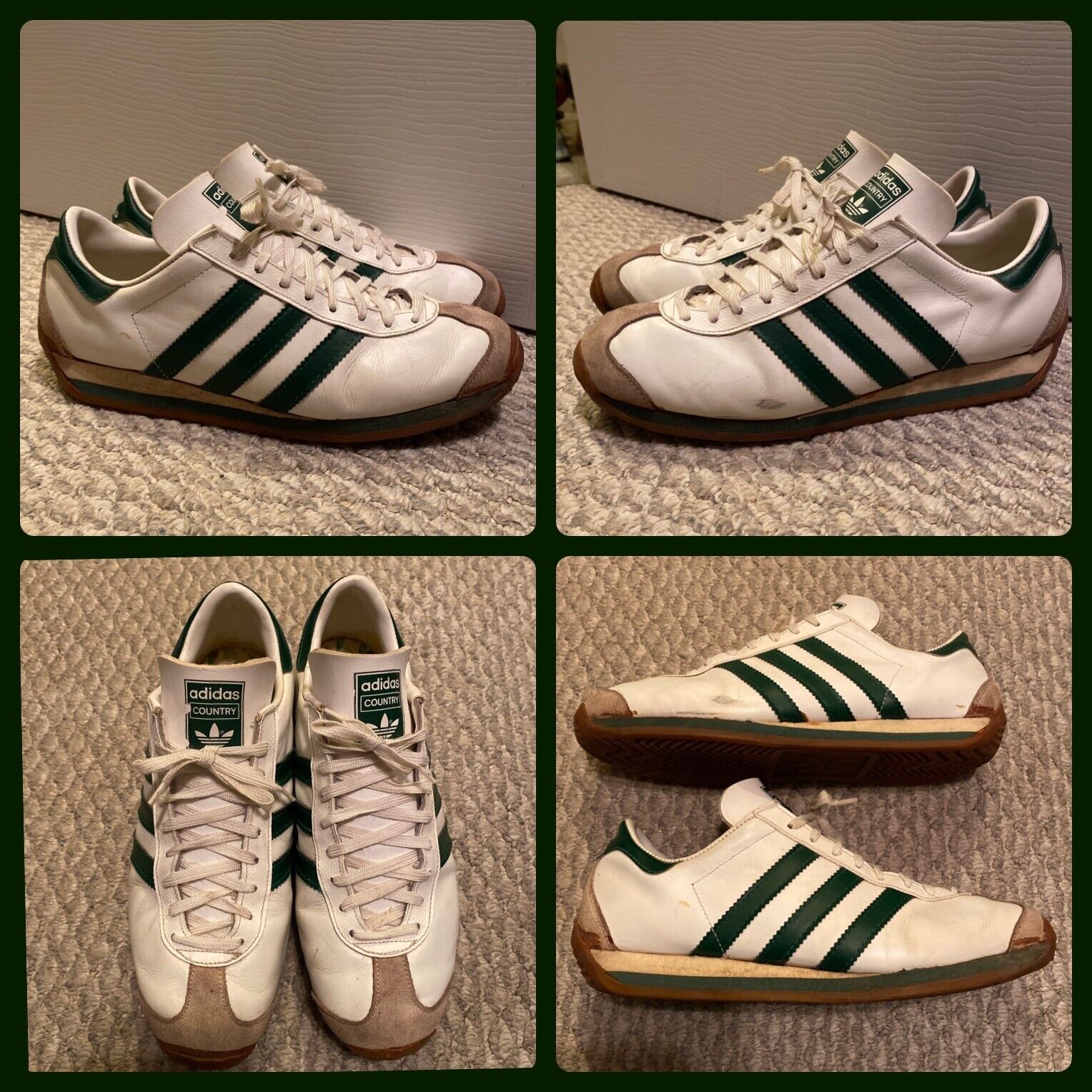 Vintage Adidas Country Sneakers Made In France size 8