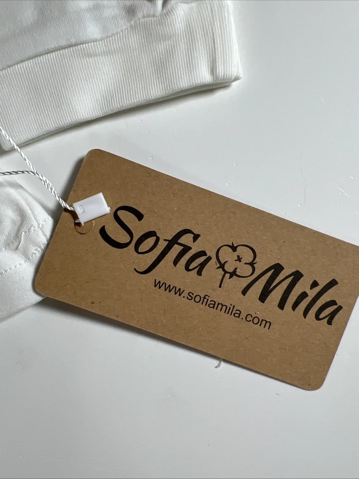 Conjunto de pantalones/mangas largas de algodón orgánico Sofia Mila Boutique 5-6 años venta al por menor $50 Foto 3 de 4