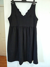 ASOS Maternity Black Sleeveless V-Neck Short Dress  UK 16