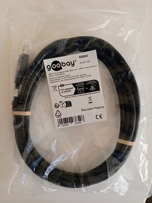 USB 3.0-Kabel A- und B-male, 3m