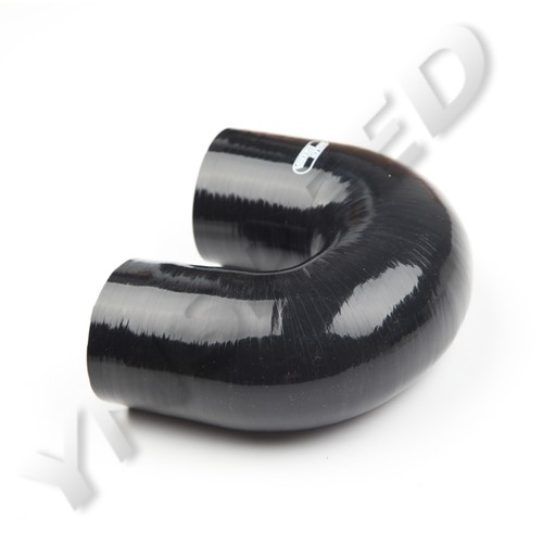 US SHIP 4Ply 3" ID 180 Degree Silicone Coupler Tube Turbo Hose Joiner Pipe Black - Picture 4 of 4