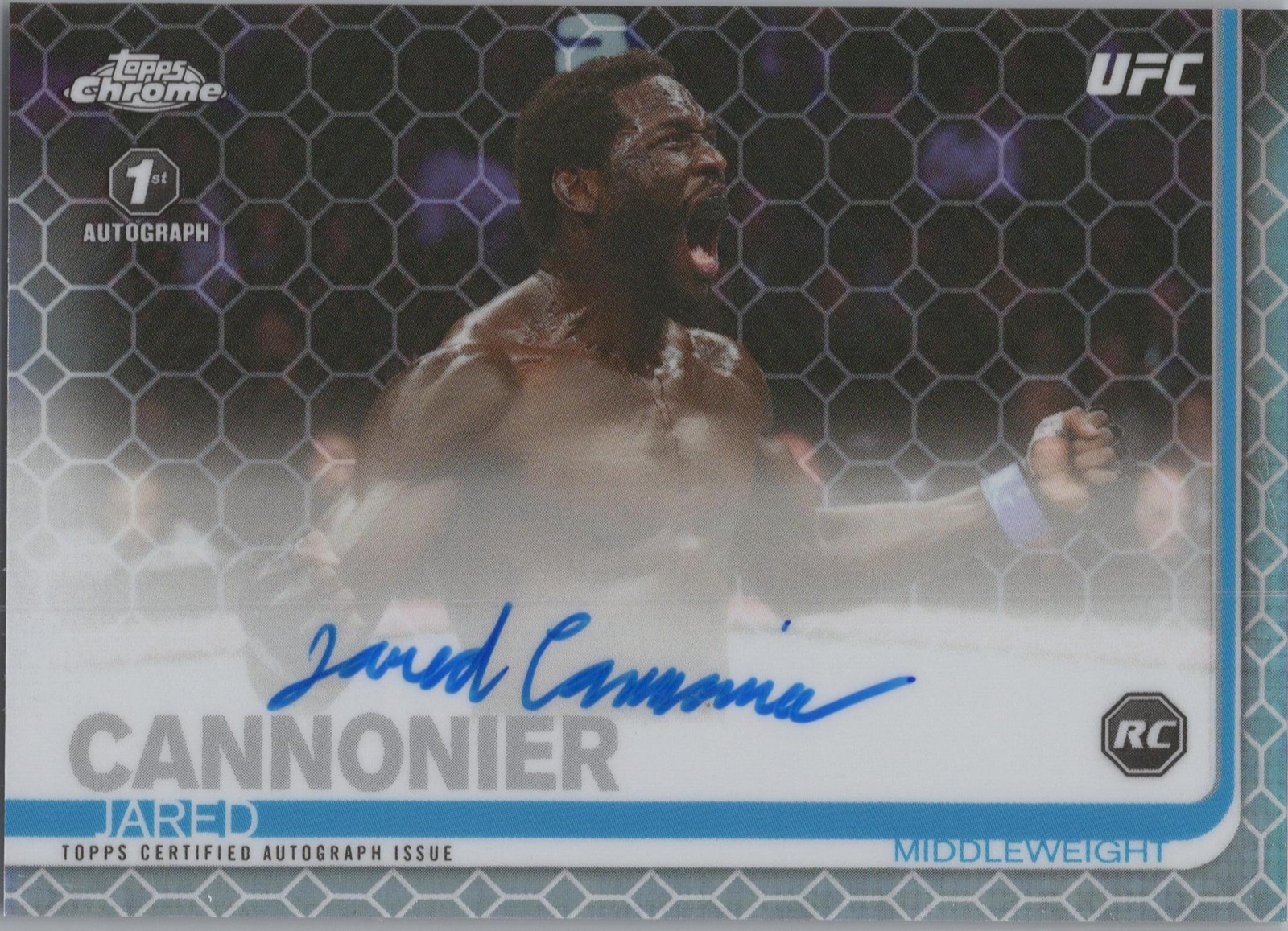 2019 Topps Chrome UFC #FA-JC Jared Cannonier Autographs Octo-Fractor #/16