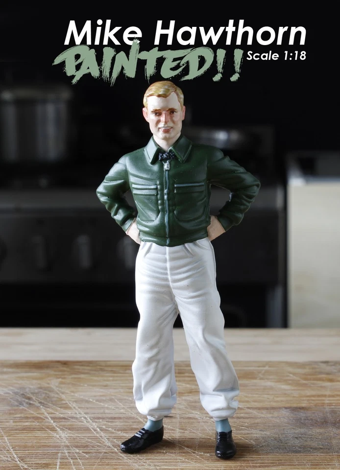 1/18 FIGURE MIKE HAWTHORN PAINTED FOR CMC EXOTO SPARK  1:18 - Imagen 2 de 4
