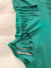 Agent Provocateur DAKOTTA Swimsuit GREEN One Piece Cut Out Slash Women&rsquo;s SIZE 2