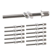 12pcs Drum Tension Rods Tension Screws Drum Screws Set Snare Drum1887