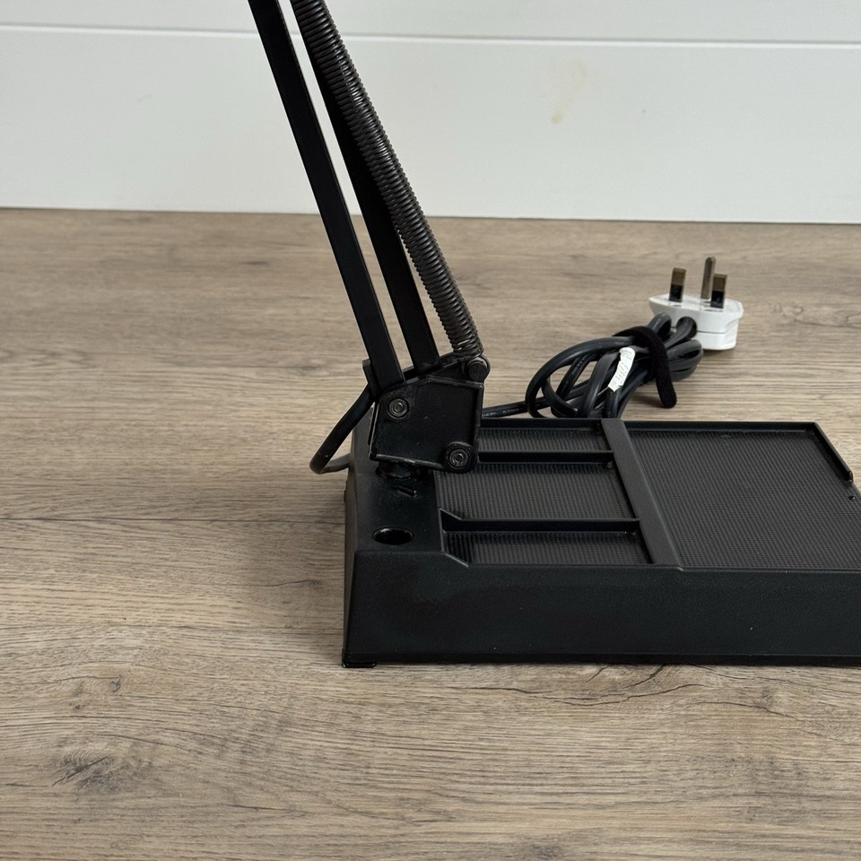 Vintage Adjustable Industrial Desk Lamp Black Metal Spring Arm Task ...