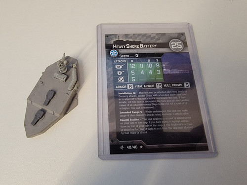 WotC Axis & Allies War at Sea Heavy Shore Battery