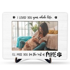 Pet Memorial Picture Frame, I Loved Your Whole Life Themed Sympathy Frame Gif...