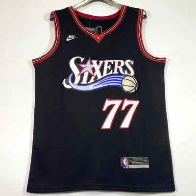 VJ Edgecombe #77 Embroidered Jersey, Black, S/M/L/XL/2XL