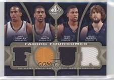 2009 SP Game Used Fabric Foursomes Level 2 /50 Mike Conley OJ Mayo Rudy Gay 0y6s