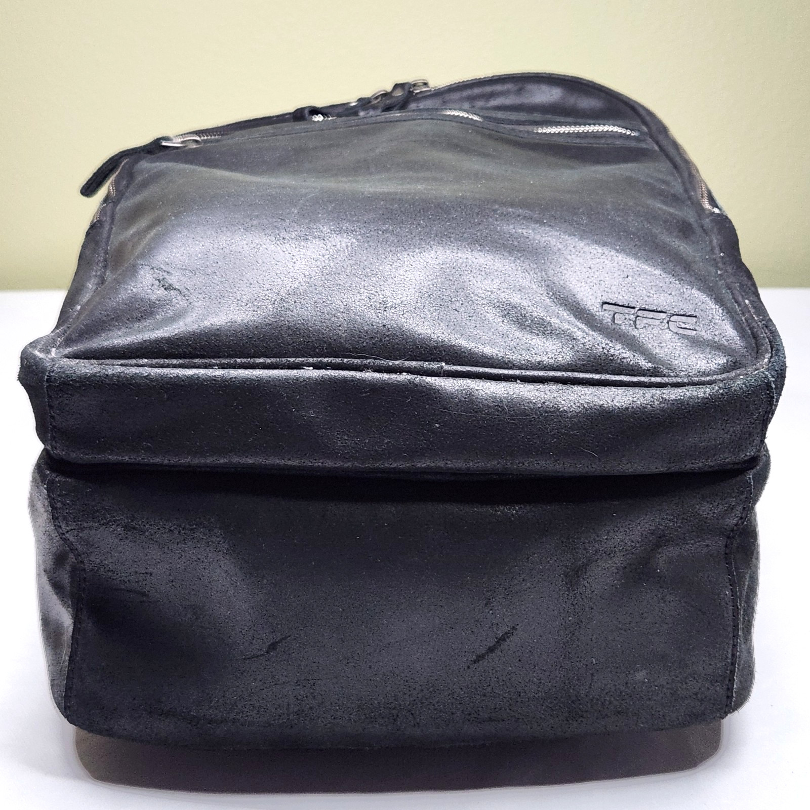 Triumph Motorcycle Backpack Large Thick Black Lea… - image 3