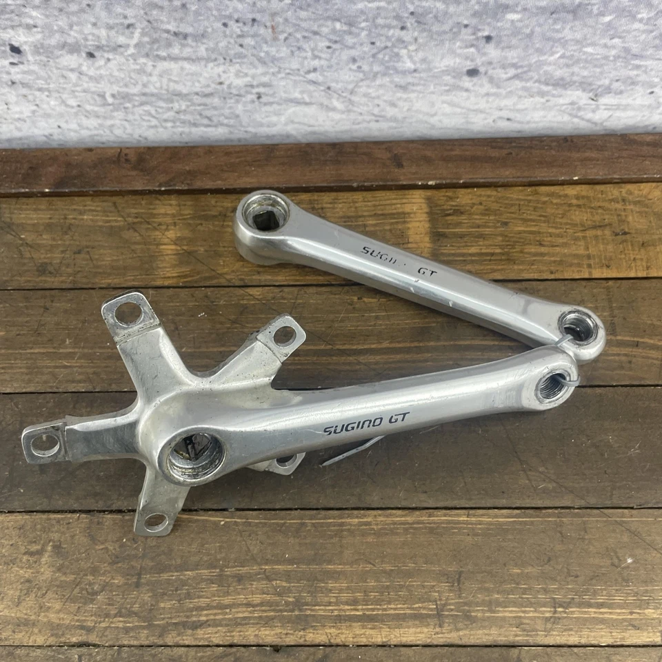 Vintage Sugino GT Crankset 165 mm Old School BMX 110BCD 5-Bolt Japan - Image 3 of 4