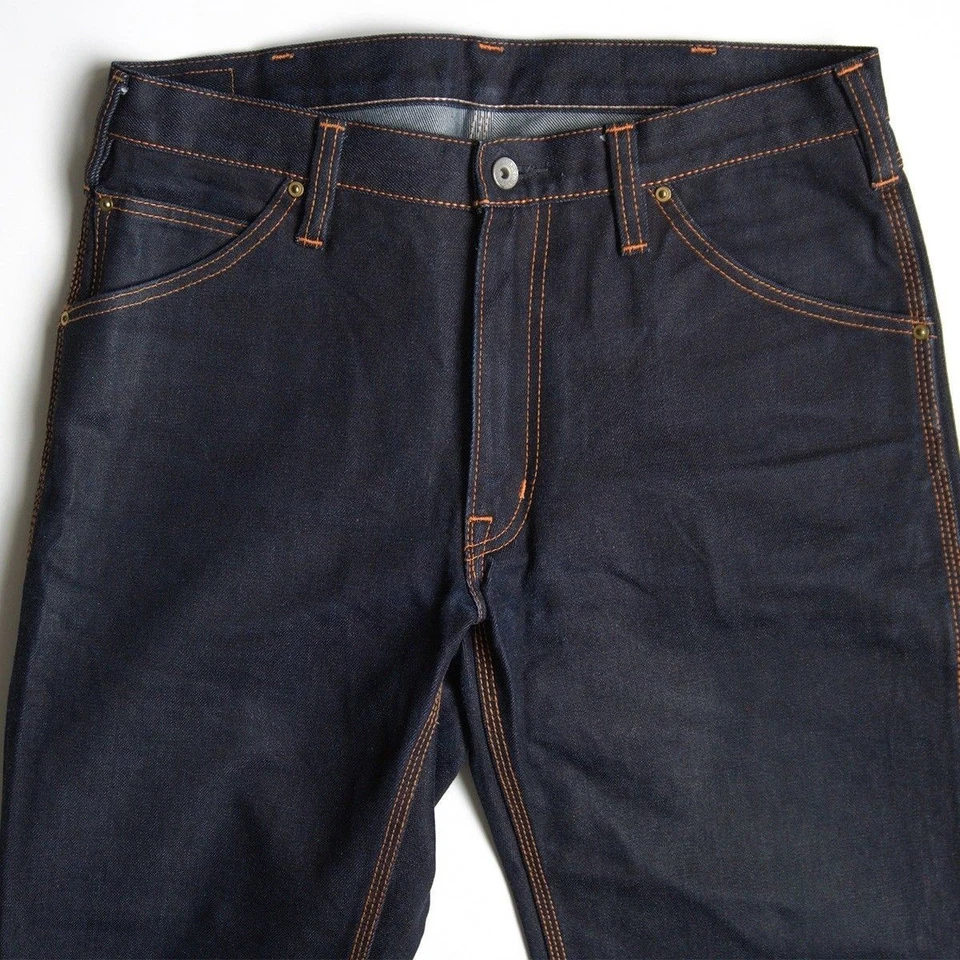 Pantalones de trabajo IRON HEART 16 oz índigo denim pintor para hombre talla 34 hechos en Japón Foto 4 de 4