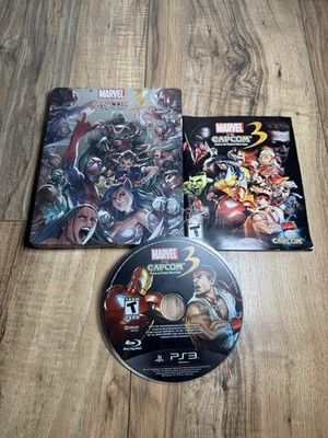 Marvel Vs Capcom 3 Fate of Two Worlds Steelbook PS3 Complete CIB W/ Manual