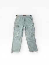 Men  s Y2K Style EMPYRE Blue Corduroy Cargo Skater Streetwear Pants Size 32