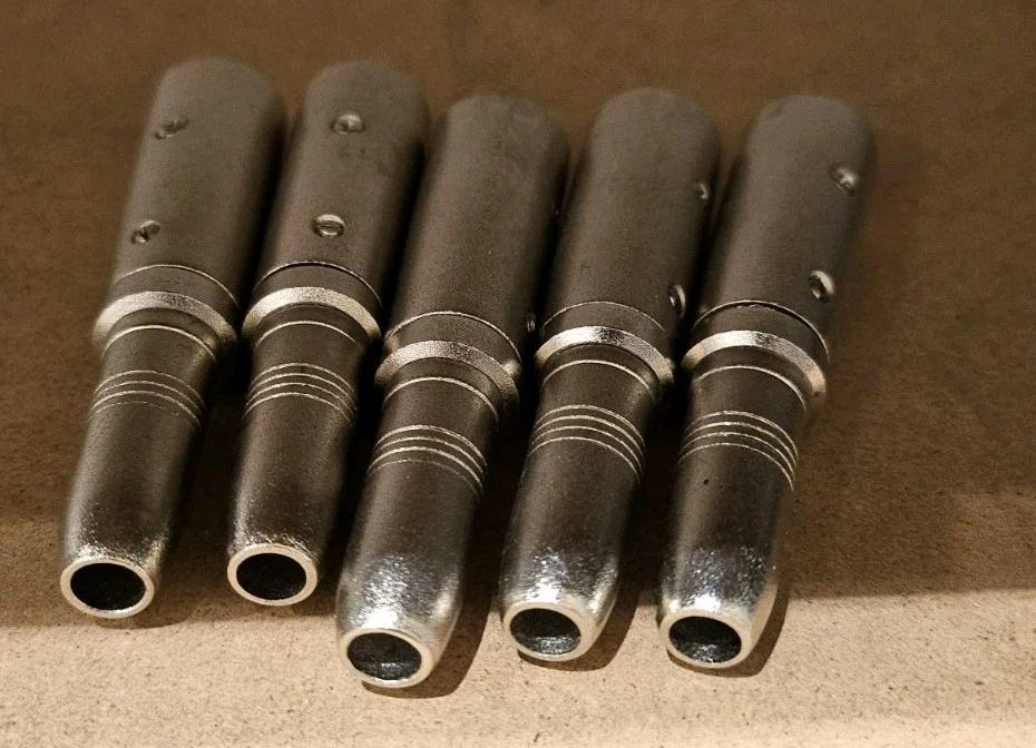5X STEREO 6.35mm 1/4" Female Jack Socket to 3 Pin XLR Male Plug Amp Mic Adapter - Image 2 of 3