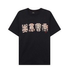 Paul Smith Mens Reg Fit T Shirt Robots Blue