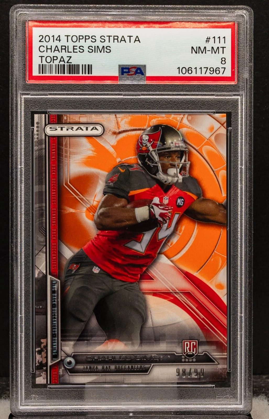Charles Sims Topps Strata #111 Topaz