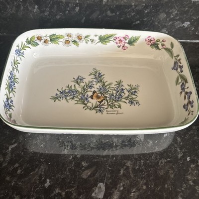 Royal Worcester 'Worcester Herbs' Brat-/Ofen zum Tisch Teller - Selten!