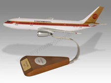 Airbus A300 A-300 Continental Airlines Desk Wood Airplane New Model Small 1/130