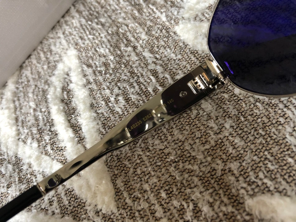 CELINE CL40235U 16A Women Silver/Grey Triomphe Oval Sunglasses In Metal - Image 4 of 4