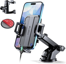 Powerful Suction 3-in-1 Car Phone Holder Mount Dashboard Air Vent Windshield