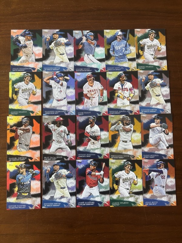 2026  Topps Stars of MLB Lot Betts, Acuña, Trout, Witt Jr,  & More – 20 Card Lot