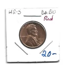 1942-S  CENT  CH BU CHERRY RED POOR SCAN -NICE COIN