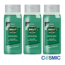3 X Brut Shower Gel Original 500ml 7.40 per litre
