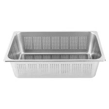 2PCS Full Size Perforated Stainless Steel Steam Table Food Pan 6" Deep Hotel Pan