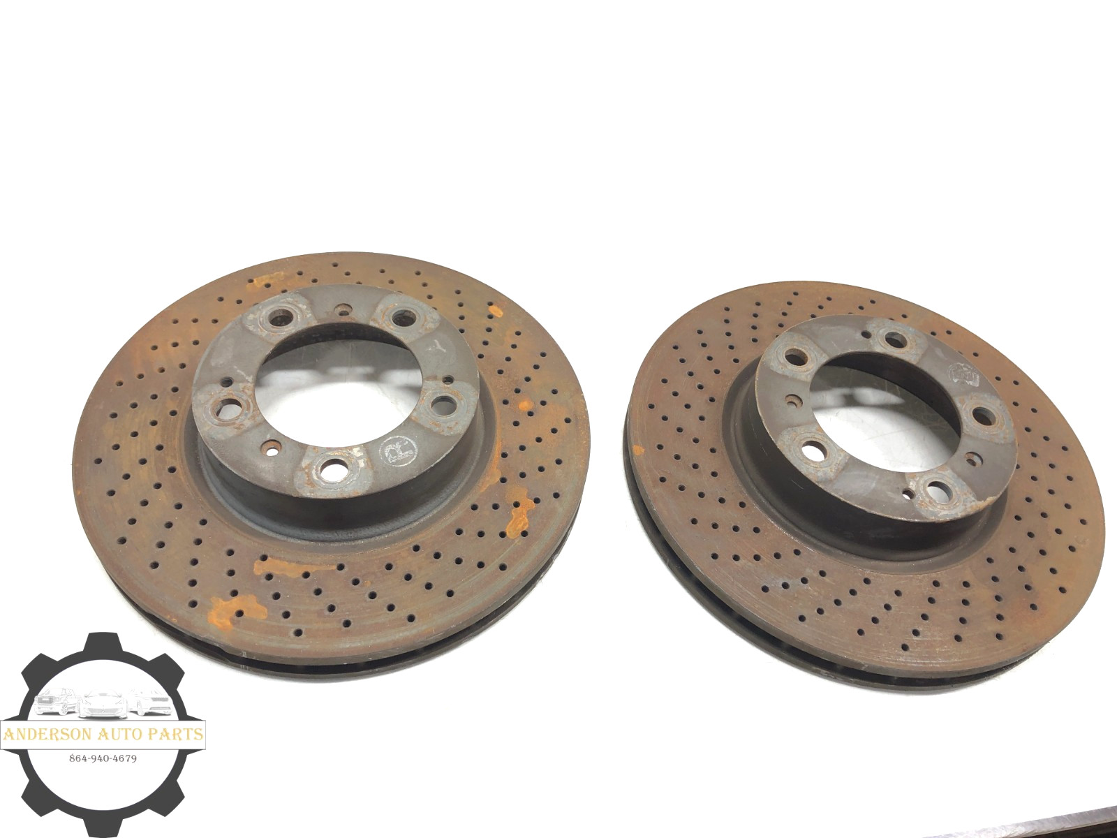 2000-2003 PORSCHE BOXSTER FRONT BRAKE DISC ROTOR SET X2 OEM #NOTES