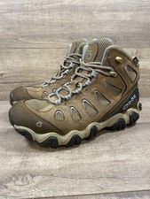 Oboz BDry Waterproof Brown Leather Hiking Boots Camping Shoes Womens Size 8