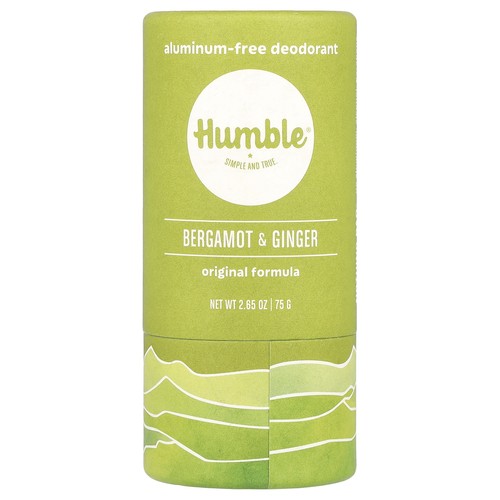 Aluminum-Free Deodorant, Bergamot & Ginger, 2.65 oz (75 g)