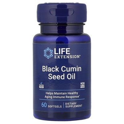 Life Extension, Black Cumin Seed Oil, Schwarzkümmelöl, 60 Weichkapseln