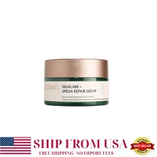 BIOSSANCE Squalane + Omega Repair Face Cream, Hydrating Moisturizer for Dry Skin