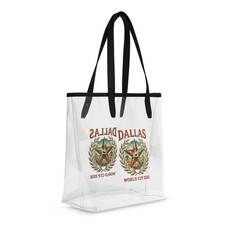 Dallas World Cup 2026 Clear Tote Bag Stadium Approved