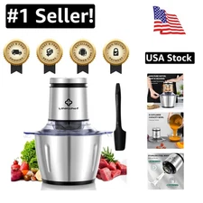 Precise Chopping with 600W Mini Electric Food Processor: 8 Cups of Efficiency