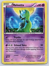 Meloetta 77/149 Holo Rare Boundaries Crossed Pokemon Holo Damaged on eBay