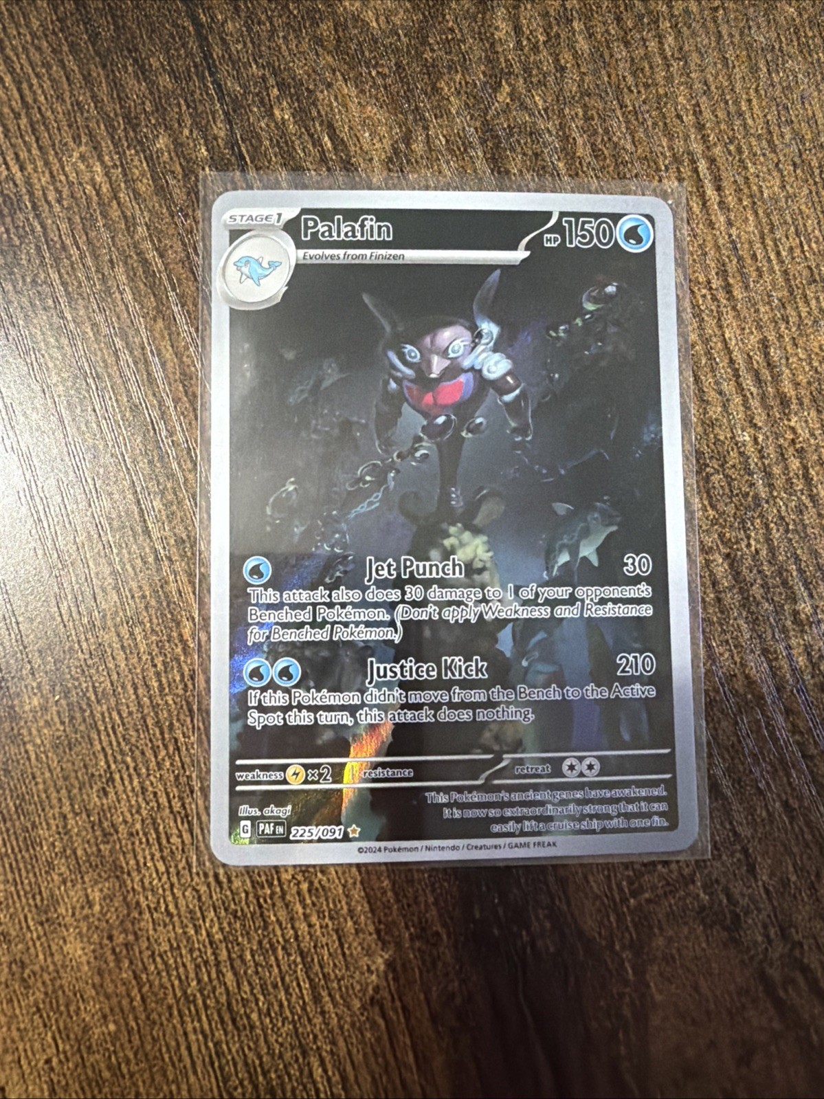 Palafin 225/091 SV: Paldean Fates Holo NM