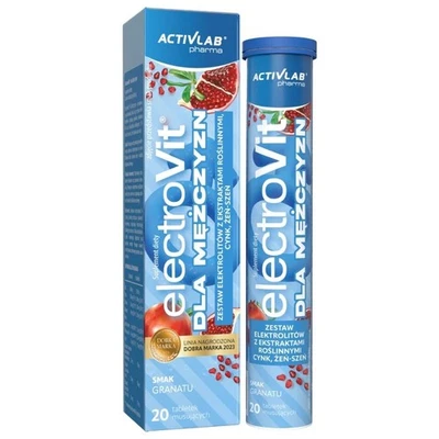 Activlab Pharma ElectroVit pour homme, grenade, 20 comprimés effervescents - Photo 1/2