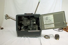 Vtg Bell Howell 302 16mm Film Projector Filmsound With Microphone WORKS Original