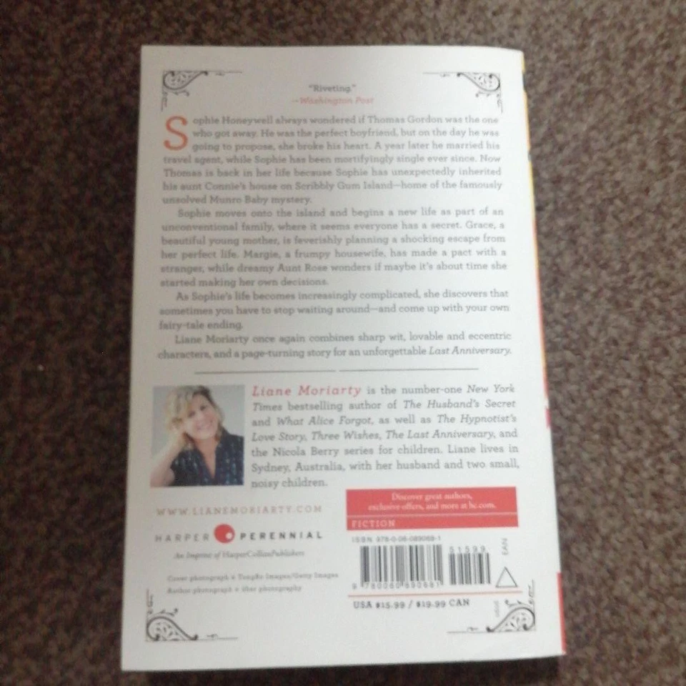 Liane Moriarty The Last Anniversary PB Novel Bestseller No Marked - Image 2 of 4