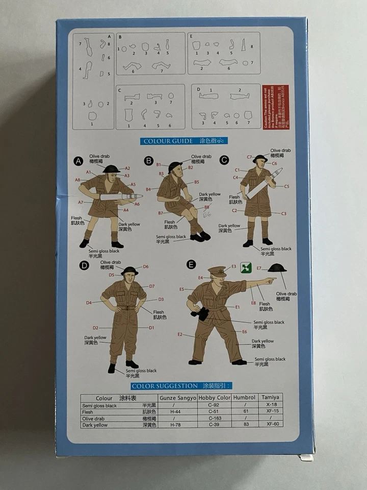 Pistola antitanque Bronco Models 1:35 británica "Faisán" 17/25 Pdr tripulación (5) plástico Foto 2 de 3