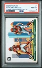 2024 DONRUSS DOWNTOWN! HORIZONTAL #1 PATRICK MAHOMES II TRAVIS KELCE PSA 8