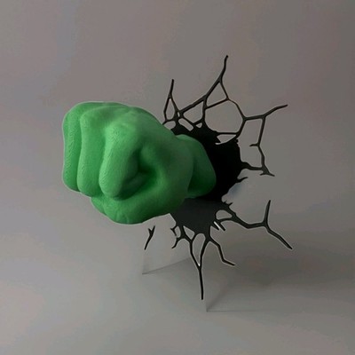 Hulk Faust Wanddeko Marvel Sammlung Kreation 3D Wall Art Avangers