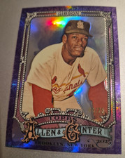 2025 Topps Allen & Ginter BOB GIBSON Purple Chrome Refractor 44/75 -CARDINALS-