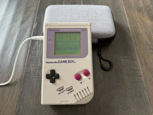 Vintage 1980S Nintendo Game Boy Dmg-01 Original Gray Nintendo Game boy Original DMG W/