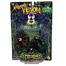 Figura de acción Spider Man Venom Along Came A Spider Carnage 1997 Toy Biz Marvel