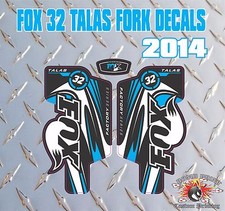 Fox 32 FORK Talas Aufkleber Aufkleber Grafik Mountainbike Downhill MTB blau